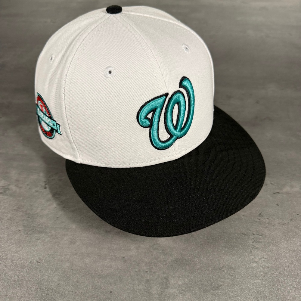 Hat Club Washington Nationals New Era Cap 5/8 Aux Pack Wale Mint Teal Black MLB
